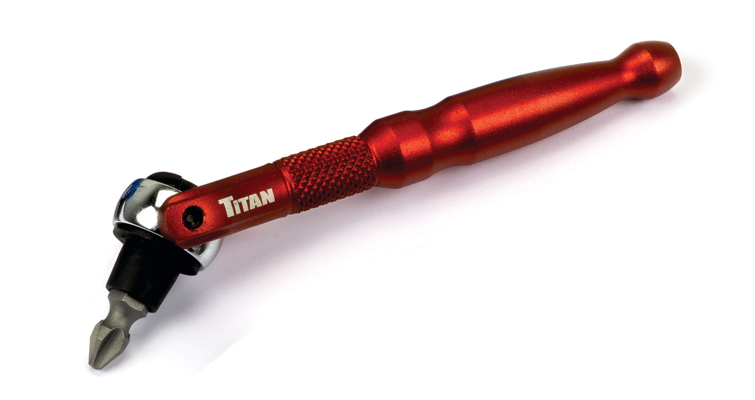 Workシュバート Titan Tools 11321 1/4-Inch Drive x 4-Inch 90-Tooth Swivel